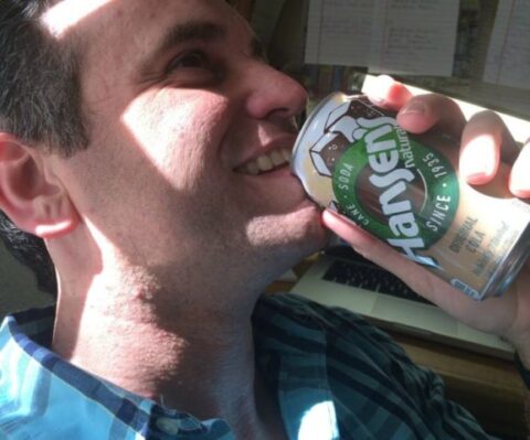 hansen's soda - drinking hansens soda