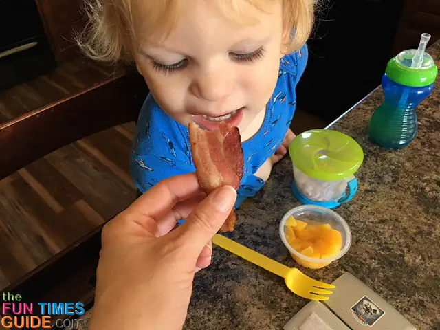 My son loves fresh baked bacon too.
