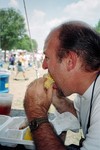 Jim eating corn-on-the-cob at the Zellwood Corn Festival.