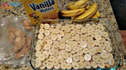 This was the time I went a little overboard on the banana slices in the layering process!