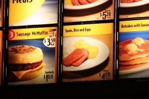 At this McDonalds they serve SPAM instead of Ham. photo by iluvcocacola on Flickr