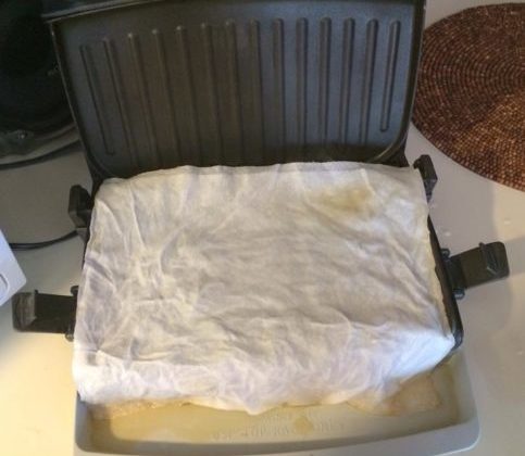 Paper Towels Foreman Grill Clean
