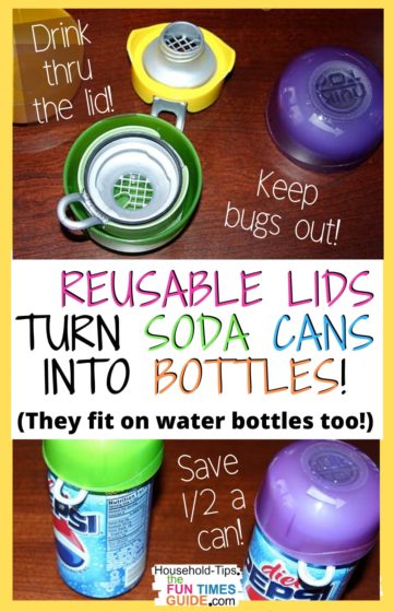 These reusable lids turn soda cans into soda bottles!