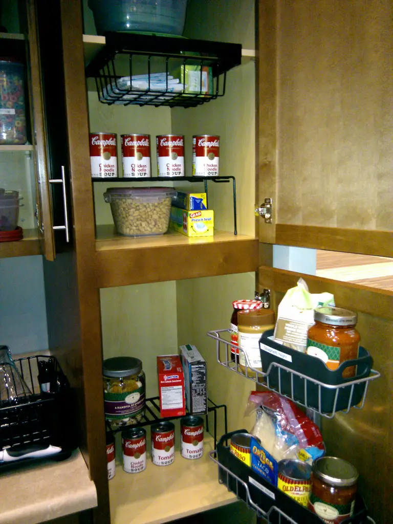There are pantry and cabinet organizers in all shapes and sizes. Each serves a uniquely different purpose in your kitchen pantry! 